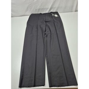 Zanieri Dress Pants Mens 44x36 Gray Wool Flat Front Straight Unhemmed Italy NWT
